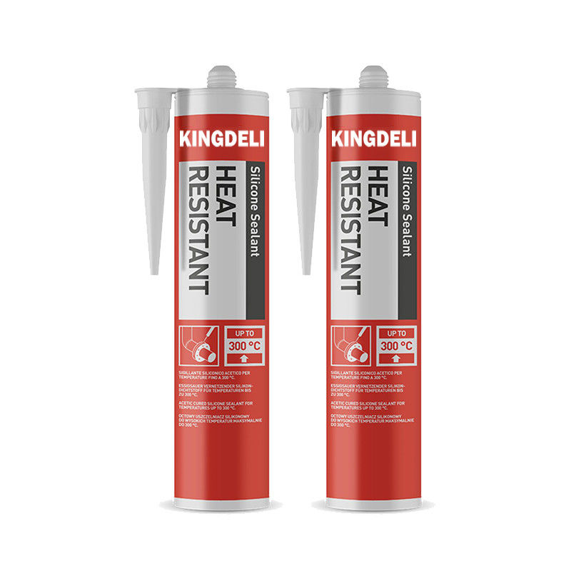 Essigsaures Heilungs-hitzebeständiges Silikon-Dichtungsmittel-schwarze Farbe mit Rohr 280Ml